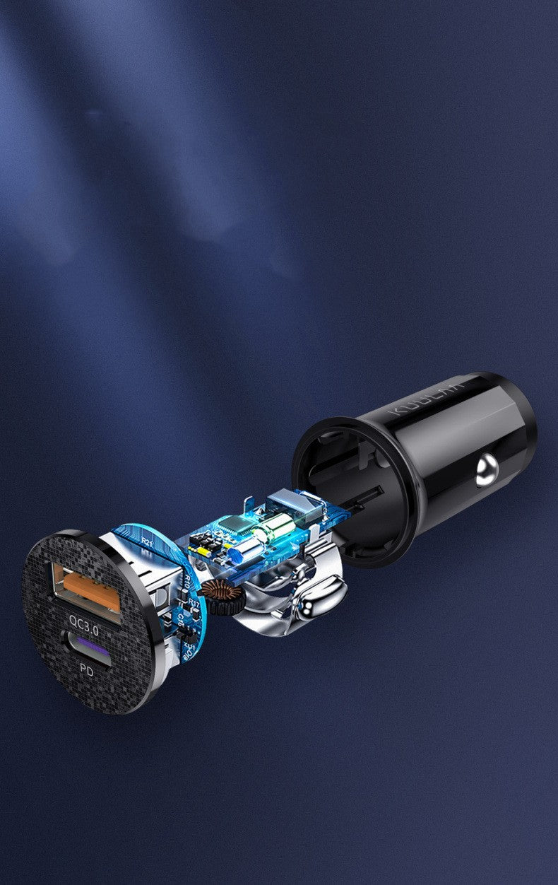 36W Dual-Port Fast Car Charger – USB-C PD & QC3.0 - image 3