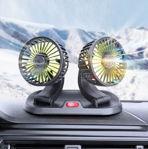Double Headed Vehicle Fan