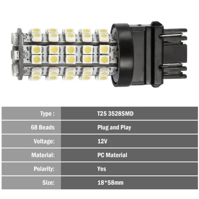 6000K Pure White Car Light