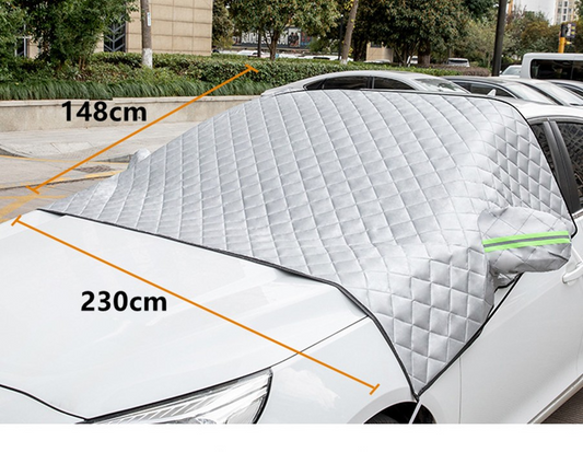 Magnetic windscreen frost and snow cover, silver