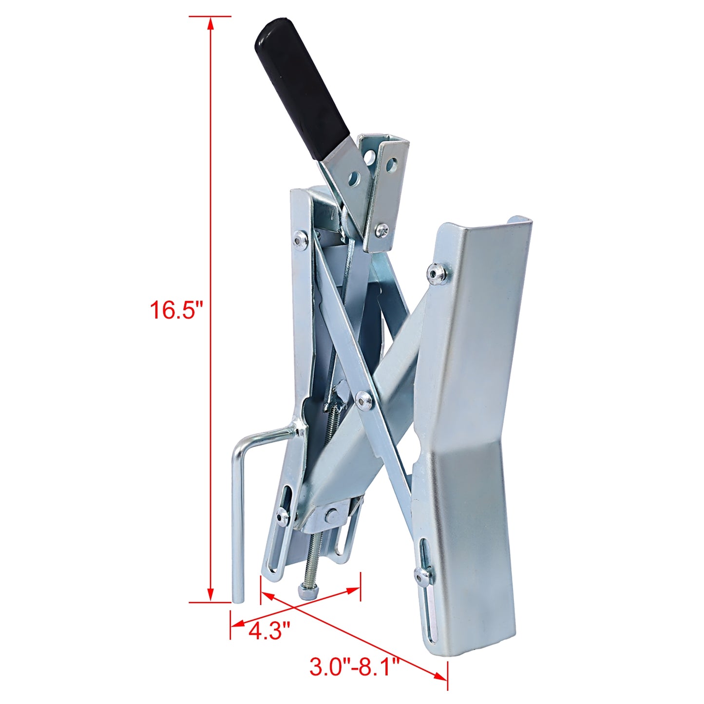 Quick Locking Chock, Axel-Chock Wheel-Stabilizer For RV, Trailer, Camper