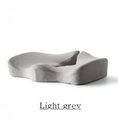 Memory Foam Seat Cushion Breathable Beautiful Buttocks Chair - Light Grey