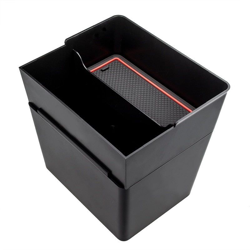 Double-Layer Car Bin and Storage Box for Tesla Model 3 and Y - image 2