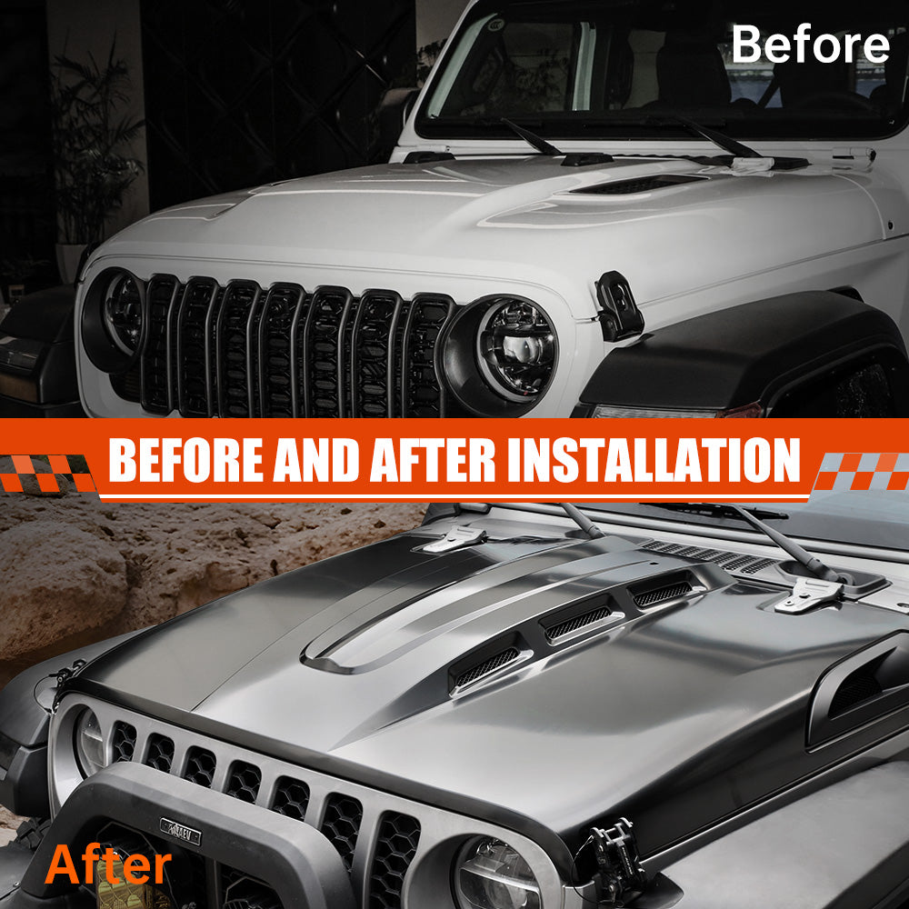 Hood Compatible With 2018 Wrangler