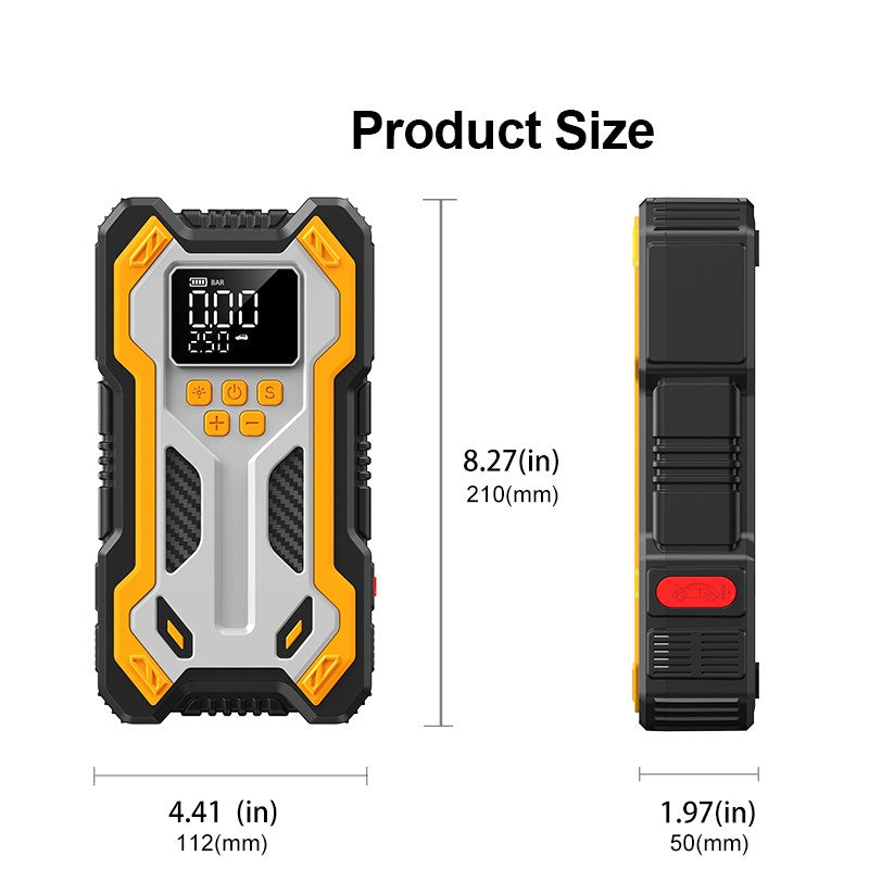 Jump Starter with Air Compressor – 12V Booster & Power Bank - image 4