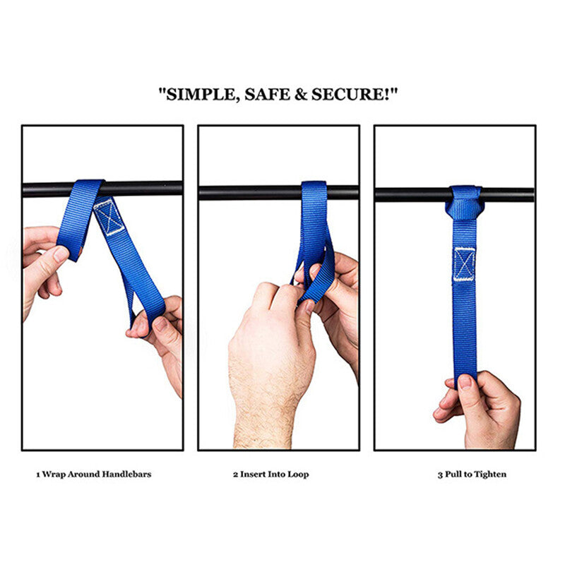 6pcs Motorcycle Motorbike Soft Loop Transport Tie Down Straps 2.5x30cm.