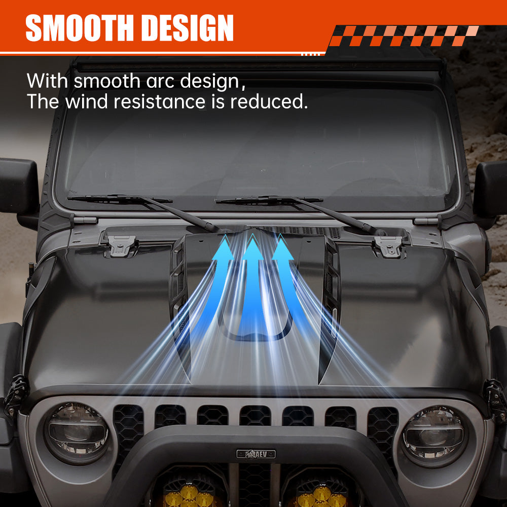 Hood Compatible With 2018 Wrangler