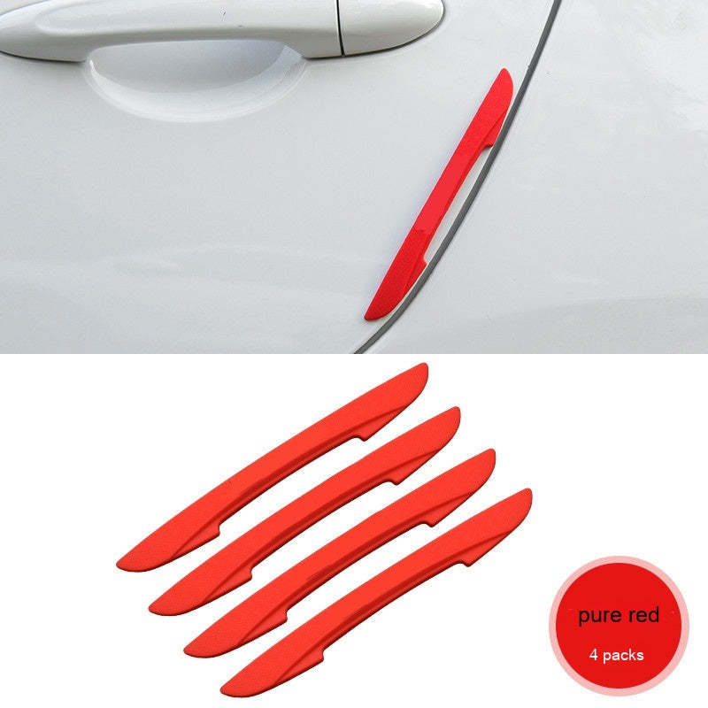 Car Door Edge Guards – Anti-Scratch Strips - Pure Red