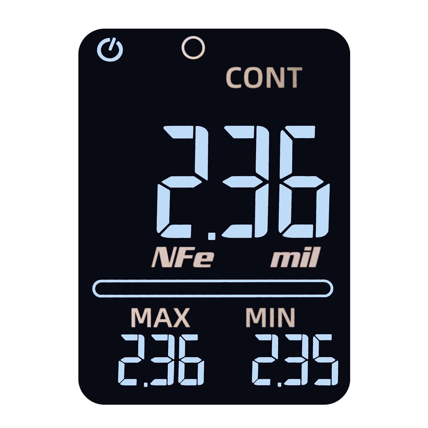 LCD Digital Thickness Gauge Car Coating Paint Film Depth Tester Fe NFe Probe