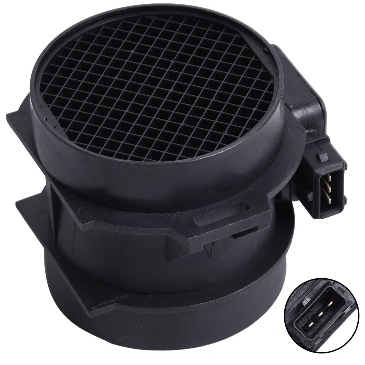 MAF Mass Air Flow Meter Sensor 5WK9643Z Fits Hyundai Tucson Tiburon Kia Sportage - See image