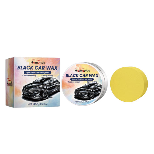 Coloured car wax for black or white paint