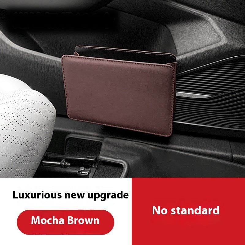 Hanging Leather Car Door Storage Bin - image 3