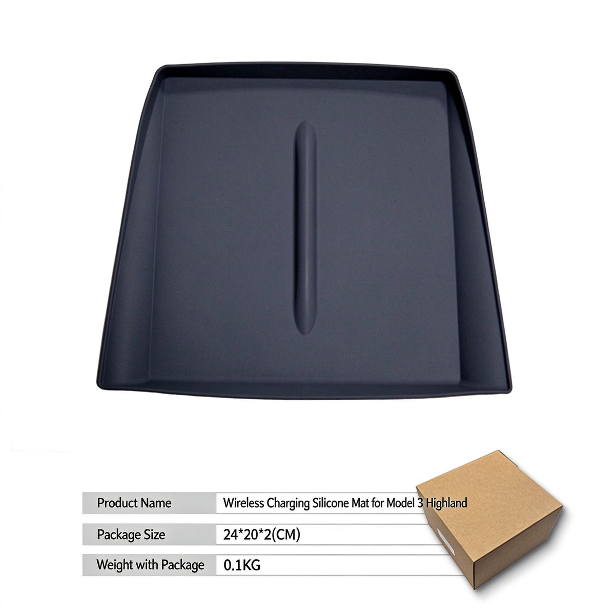 Wireless Charging Pad Mat for Refreshed Tesla Model 3 and Y - image 5