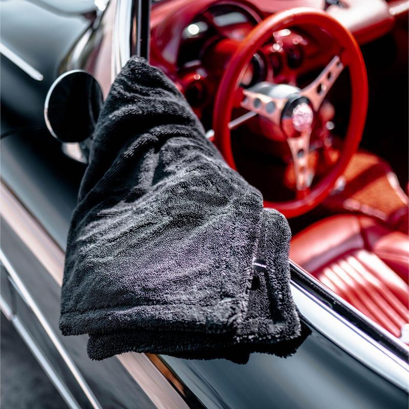 15x15in YISLU Drying Towel  - Super Absorbent Car Drying Towel, Woven With Twisted Microfiber, 1300 GSM High Quality Microfiber 70 30 Mixed Twisted Microfiber