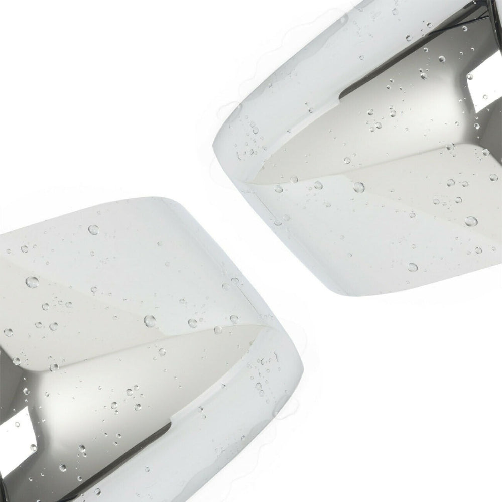 Pair Chrome Hood Mirror Covers For Volvo VNL Trucks 2004-2017 Left & Right Side