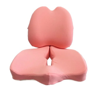 Memory Foam Seat Cushion Breathable Beautiful Buttocks Chair - Pink set