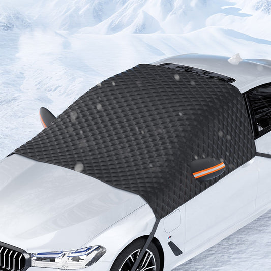 12 Magnetic Car Windscreen Windshield Frost Ice Snow Cover Window Mirror Protector With Hook