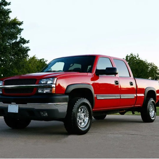 4PCS Wheel Rivet Fender Flares Pocket Style For 07-13 Chevy Silverado 1500 2500HD 3500HD