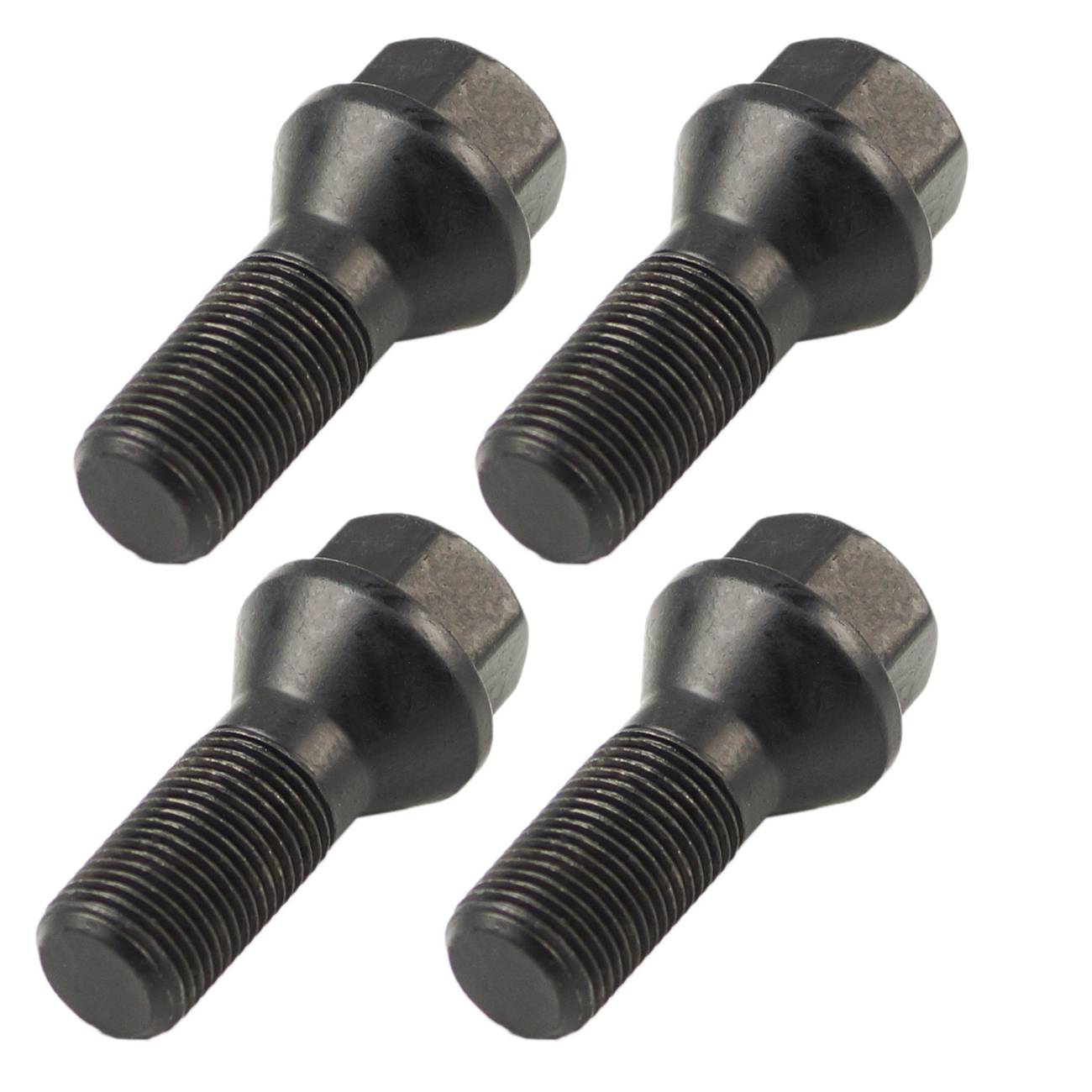 4x Black Wheel Lug Bolts Nuts M14 X1.25 Fits BMW F20 F30 F07 F25 E70 36136890324