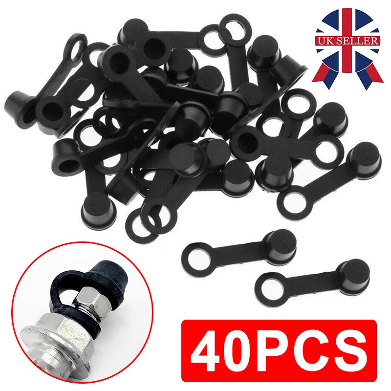 40pcs Motorcycle Car ATV Caravan Rubber Brake Bleed Nipple Grease Cap Dust Cover