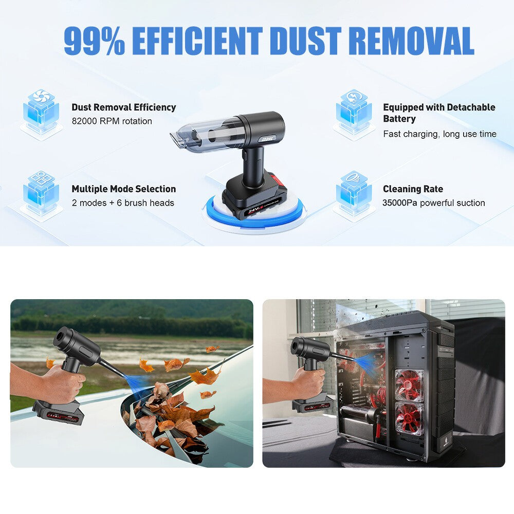 Cordless handheld car vacuum and blower - image 7