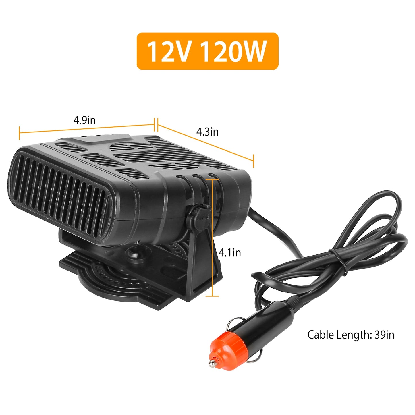 24V 200W Or  12V 120W Portable Car Heater Heating Fan 2 In 1 Defroster Demister Windshield Heater Automotive Cooling Fan