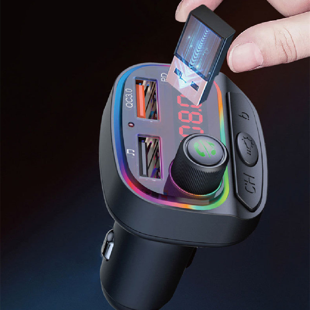 Bluetooth FM Transmitter Fast Car Charger - image 2