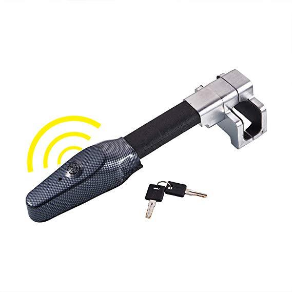Steel Steering Wheel Lock with Keys for Car Security