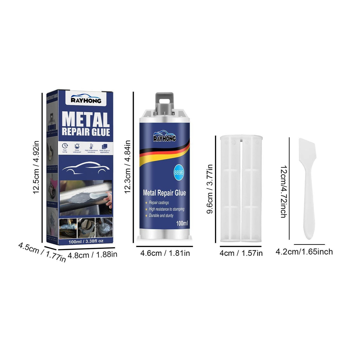 Ruihong Metal Casting Glue 100ml High Temperature Resistant Welding Glue Strong Electric Welding Glue For Metal Castings With Sand Holes, Porosity And Cracks