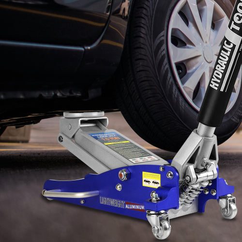Hydraulic Low Profile Aluminium Steel Racing Floor Jack With Twin Piston Quick Lift Pump With 1.5 Ton Capacity Unavailable Platforms- Welfel , Temu