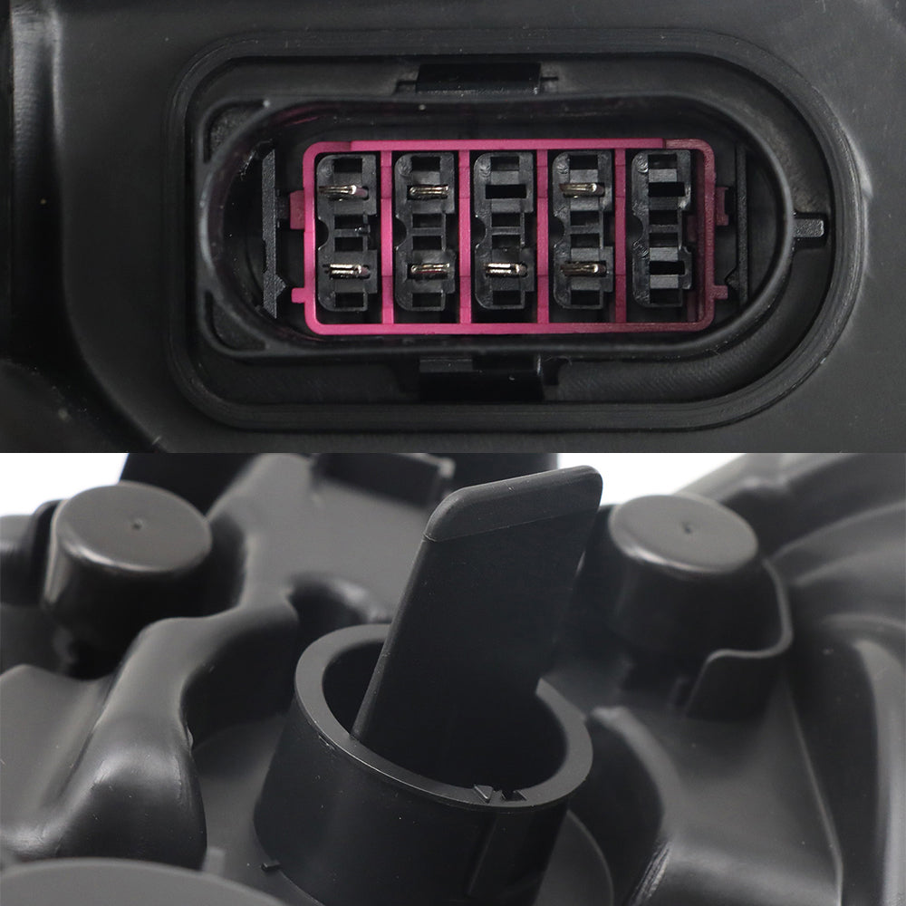 Black Headlights Compatible With Kenworth T680 2013-2021 Included Bulbs Driver Side