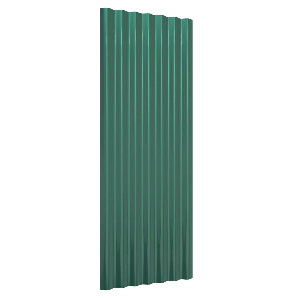 roof panels, 12 pieces. Galvanized   roof panels, 12