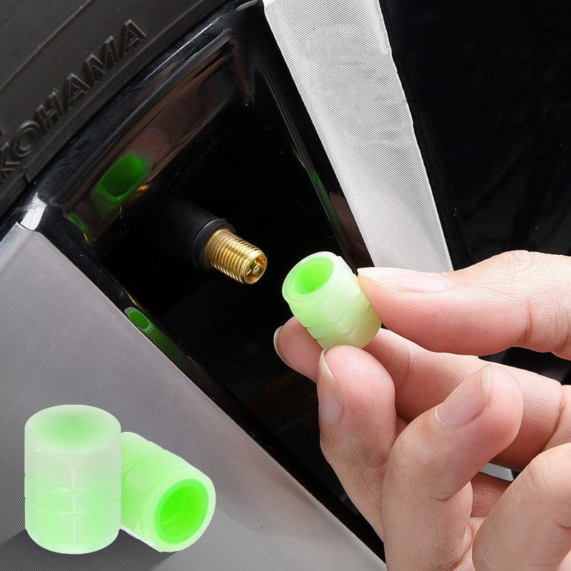 Glow-in-the-Dark Car Tyre Valve Caps