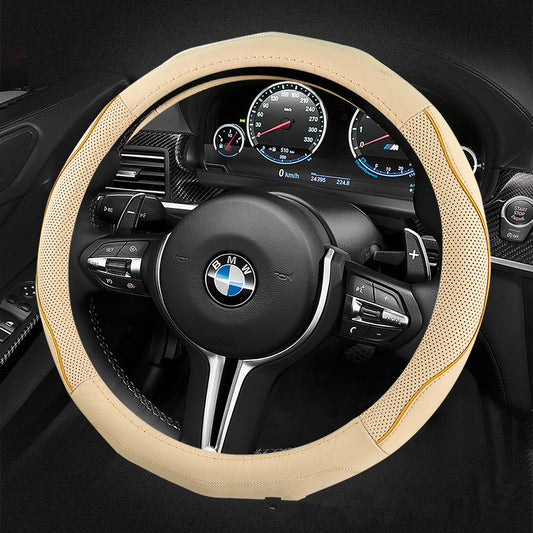 Soft-grip steering wheel cover, 36cm or 38cm