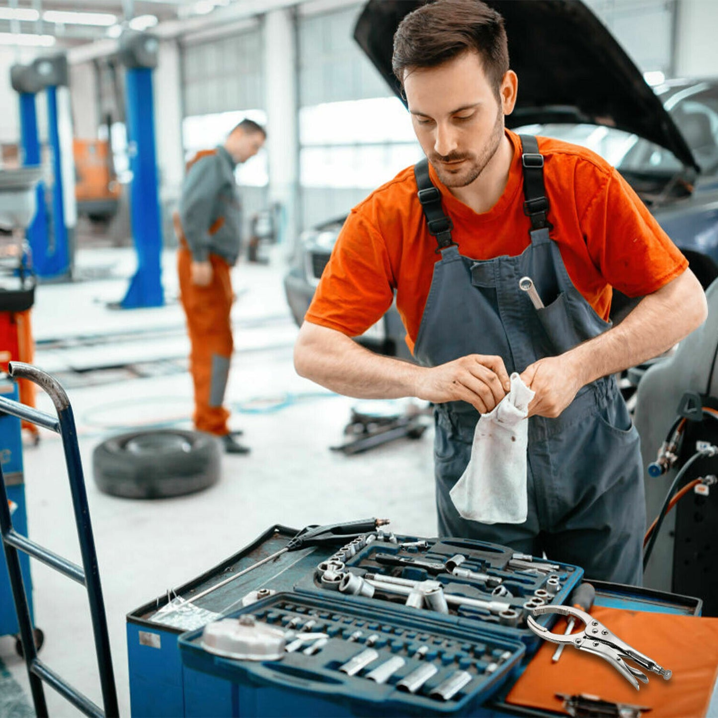 50-110MM Oil Filter Adjustable Wrench Pliers Hand Removal Tool Car Motorcycle