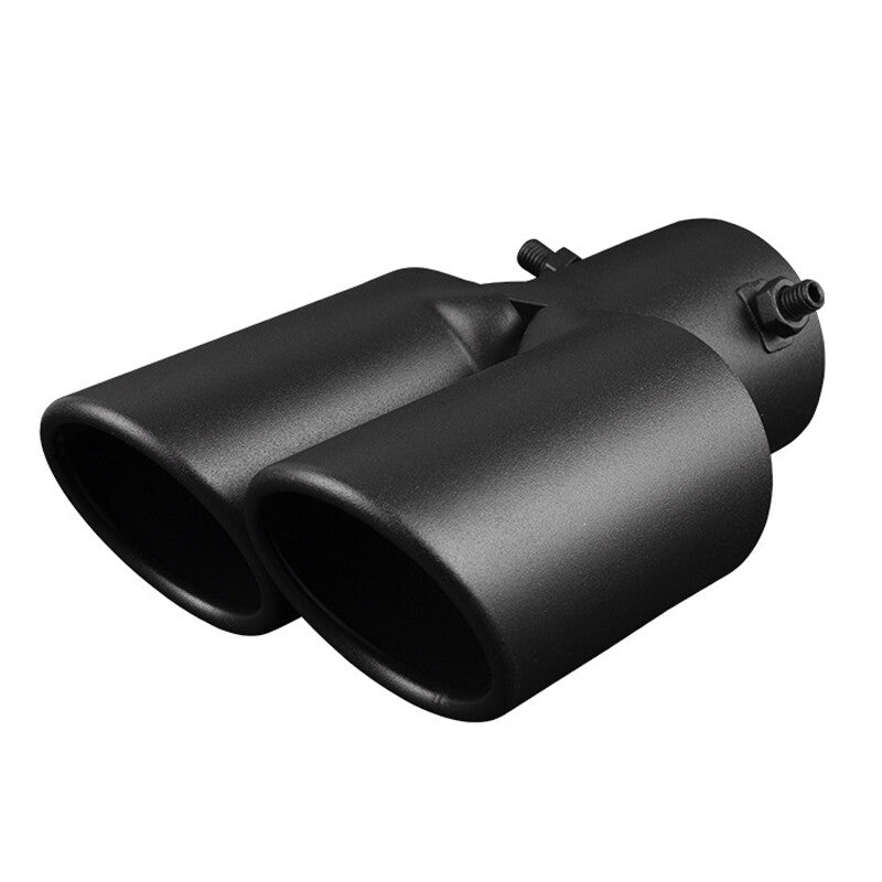 Dual Outlet Exhaust Tip – Matte Black, Bolt-On, fits 38–61mm Pipes - image 7
