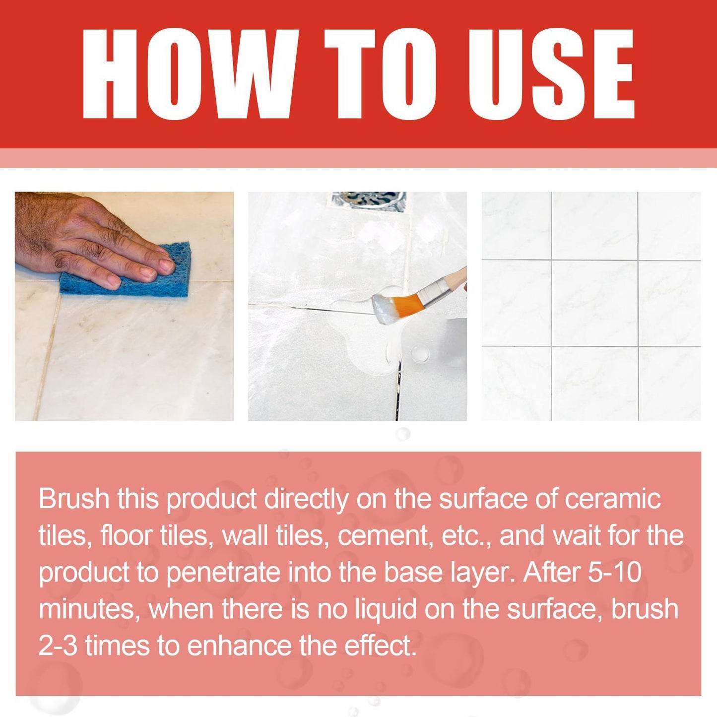 Jiesuying Transparent Waterproof Glue 300g Set Roof Bathroom Kitchen Wall Waterproof Coating Free Brick Leak Repair