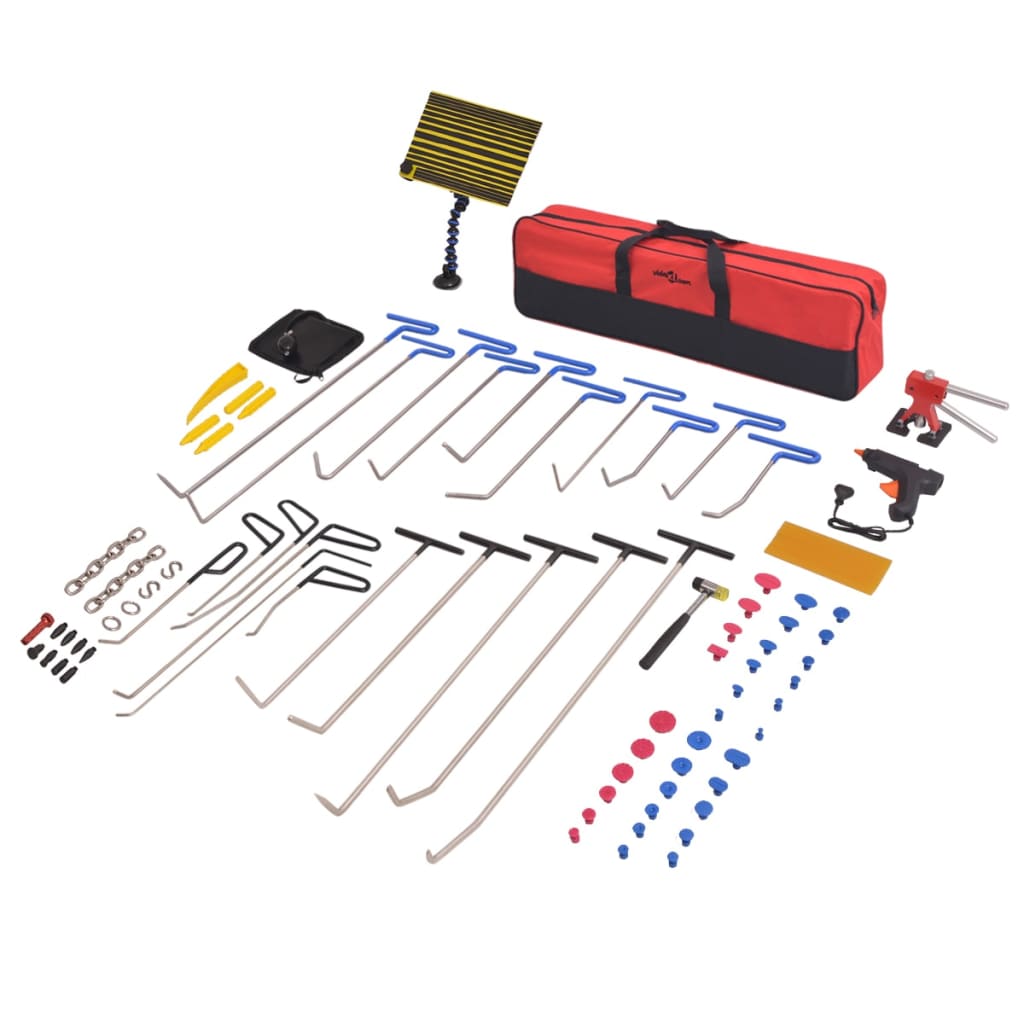 87-piece dent repair tool set, stainless steel