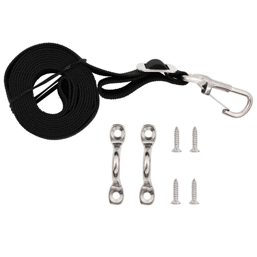 tension straps for bimini top, 2 pieces, fabric and stainless steel