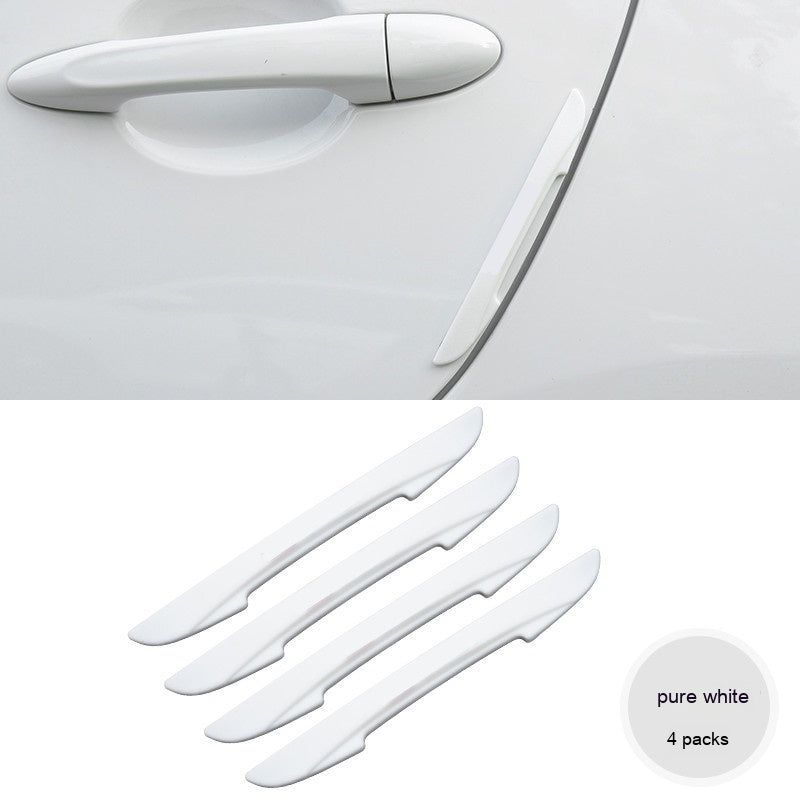 Car Door Edge Guards – Anti-Scratch Strips - Pure White