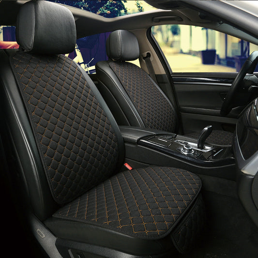 Linen car seat cushion
