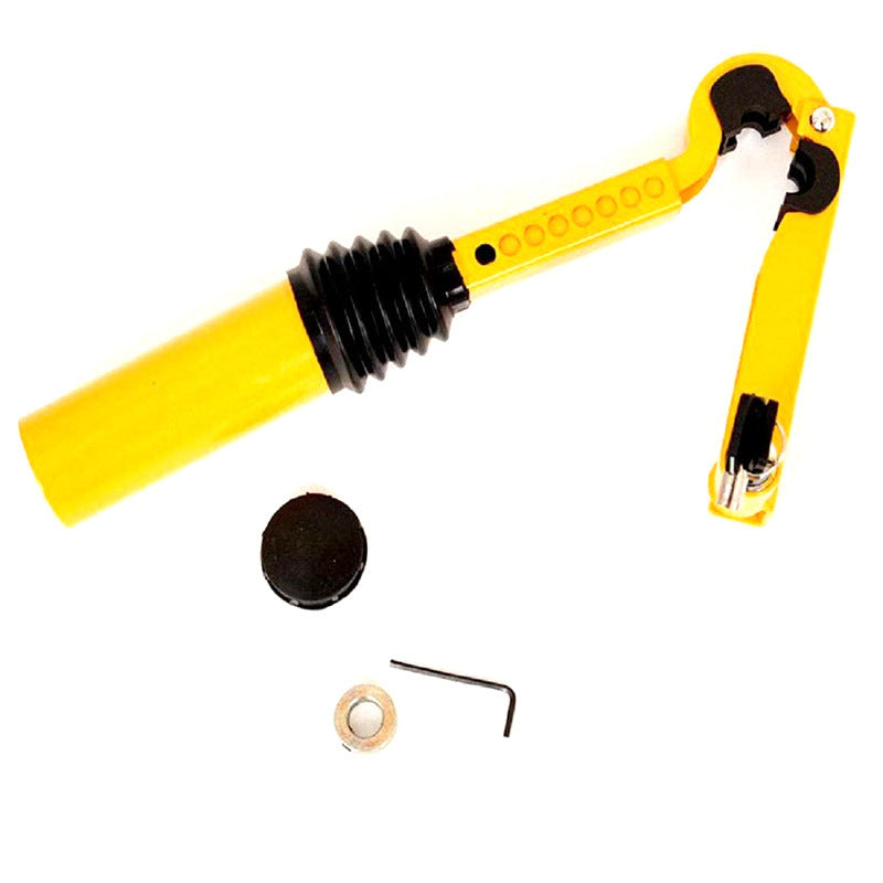 Handbrake to Gear Stick Lock – Steel Anti-Theft, High-Vis Yellow - image 2