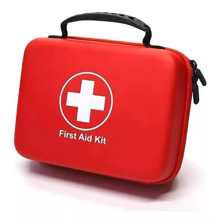 Car first aid kit in hard-shell case, part of the First car kit