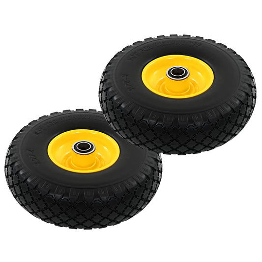 Sack Truck Wheels 2 pcs. Solid PU 3.00 - 4 (260x85)