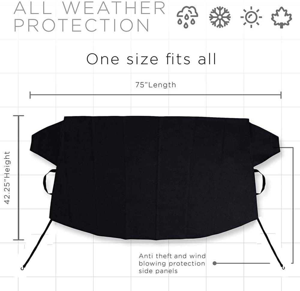Thick Waterproof Windscreen Frost Cover - image 6