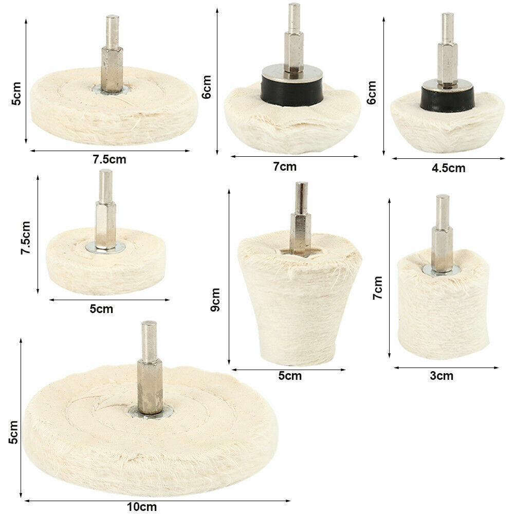 Polishing Pad Kit for Drill – 7-Piece Buffing Pads - image 5