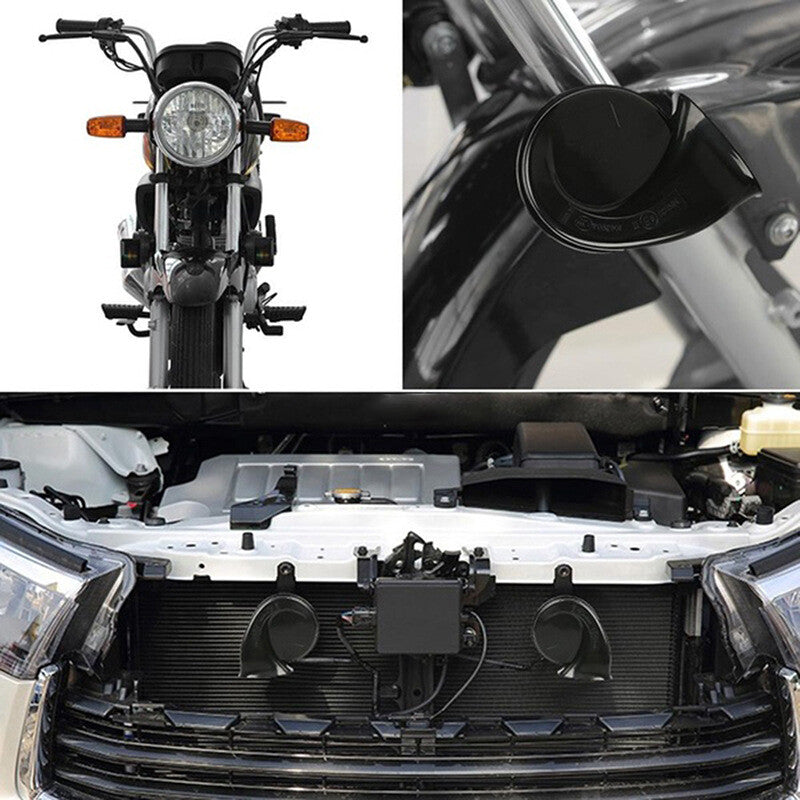 300DB 12V Electric Snail Horn Air Horn Raging Sound Fit For Car Boat Truck Train