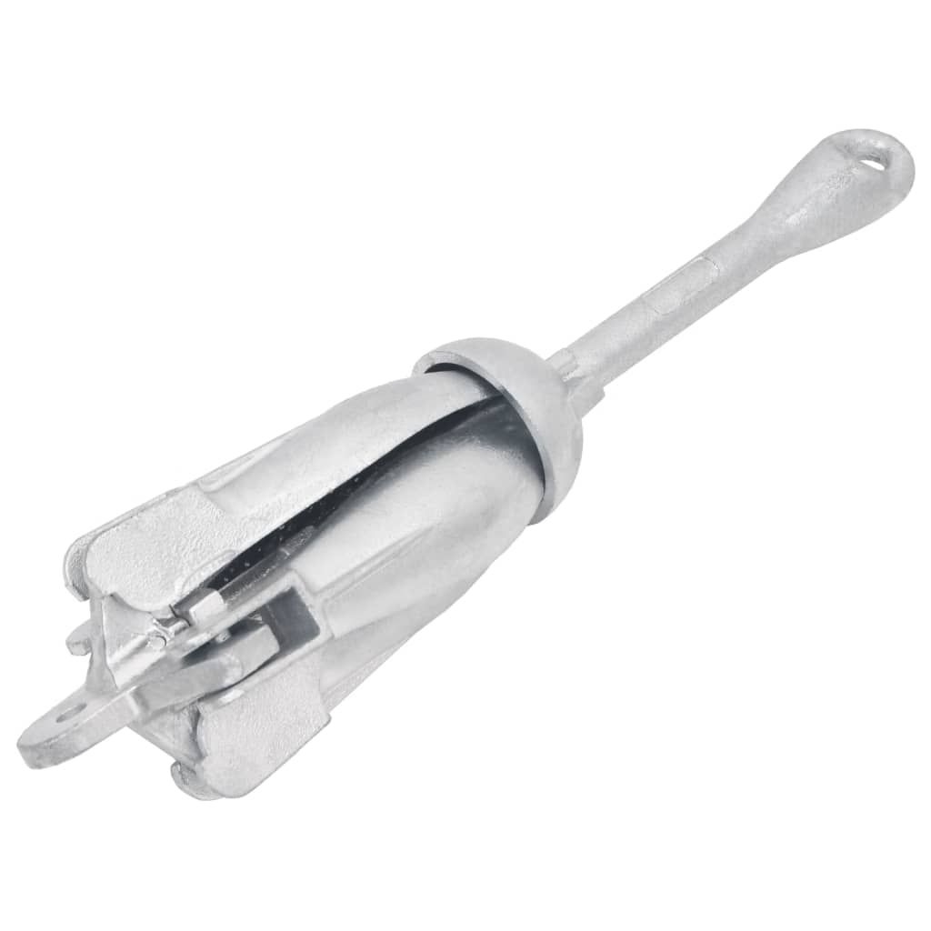 Folding Anchor with Rope Silver Malleable Cast Iron   Folding Anchor
