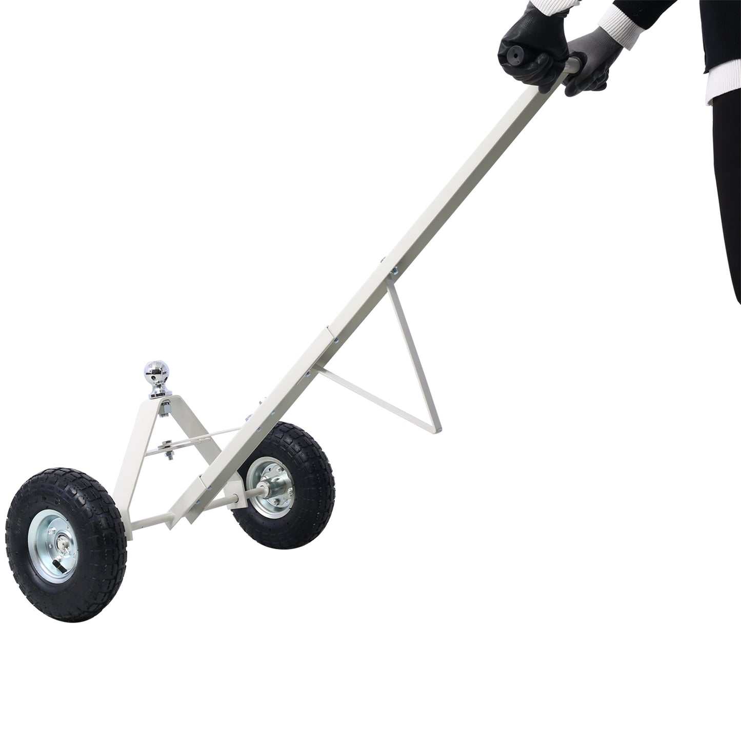 Trailer Dolly With Pneumatic Tires   600 Lb. Maximum Capacity Gray Color