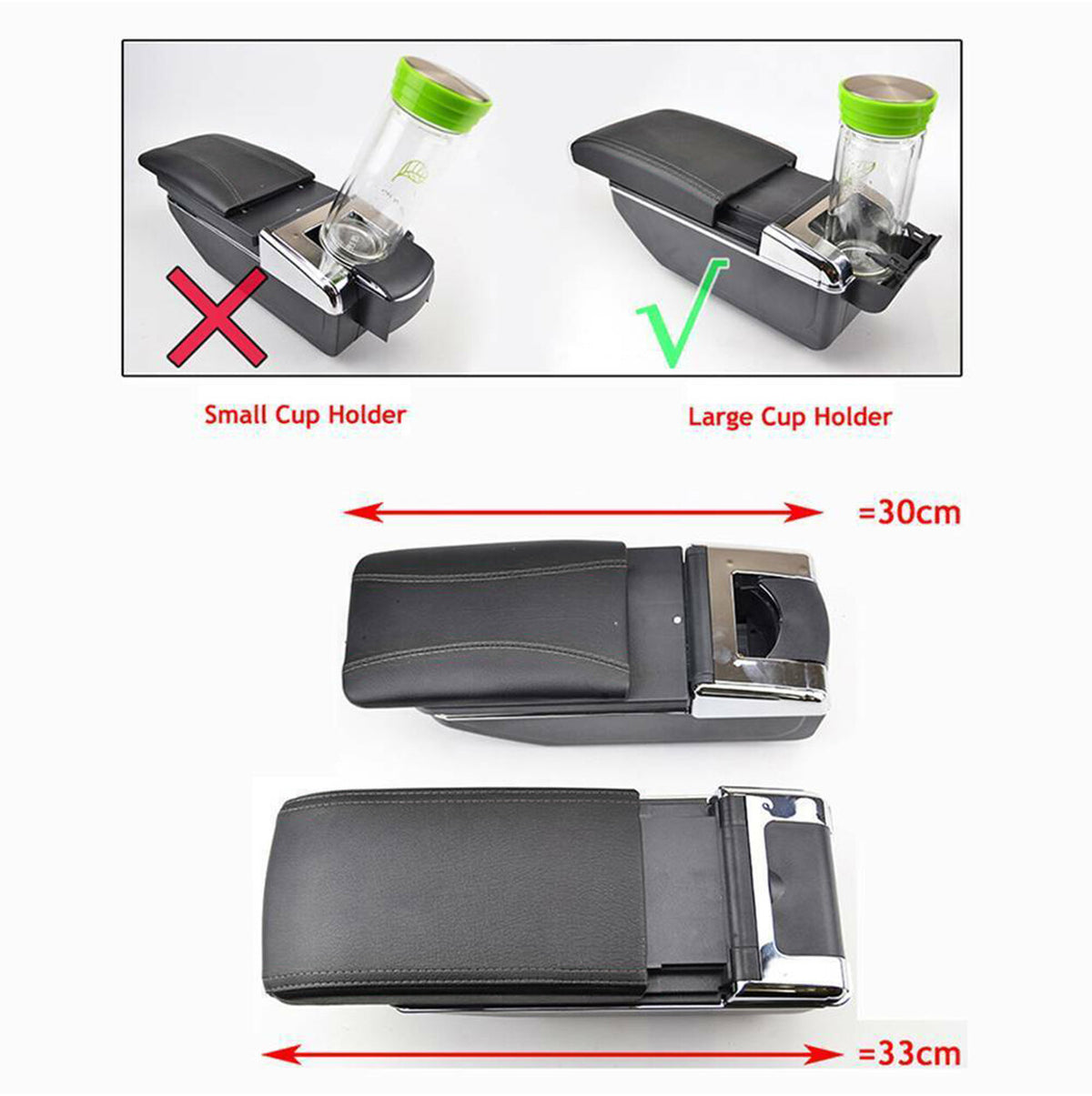 Armrest storage box for Ford Fiesta (2011–2017) - image 3